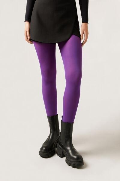 50 Denier Soft Comfort Microfibre Tights, Purple, 5501_200, medium