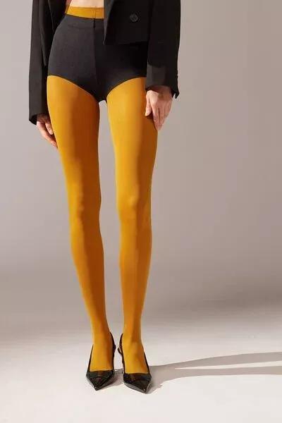 كولون Ocher 50 denier توتال كوم"ورت ناعم الملمس ، نسائي, Ochre, medium