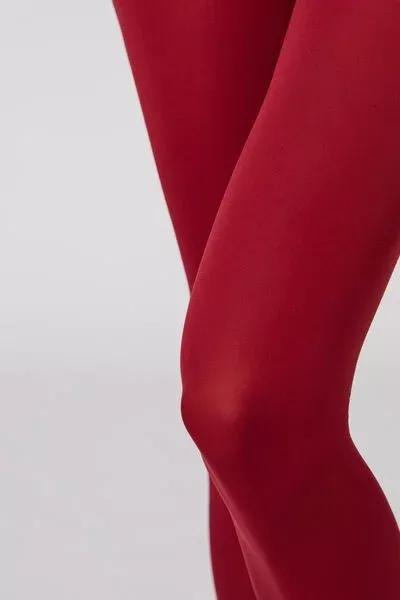 DARK RED 50 Denier Total Comfort Soft Touch Tights, Dark Red, large image number 2