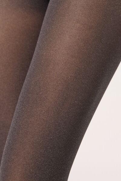 DARK GREY Matt Soft Comfort Opaque 50 Denier Tights, Dark Grey Blend, large image number 4