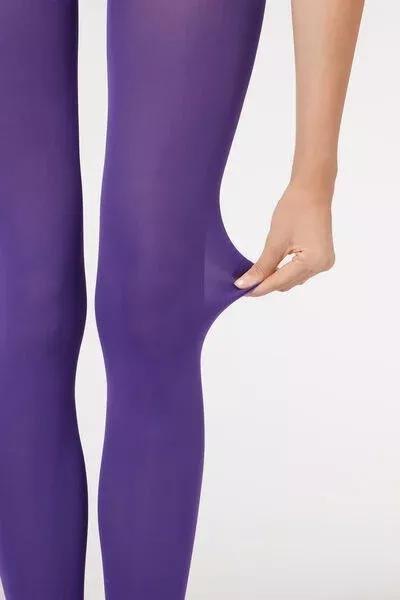 Purple 50 Denier Soft Touch Tights, 5501_5207, large image number 2
