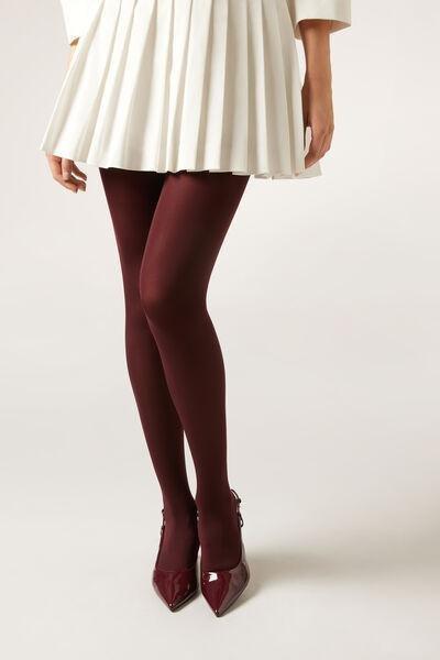 50 Denier Soft Comfort Microfibre Tights, Burgundy, 5501_5503, medium