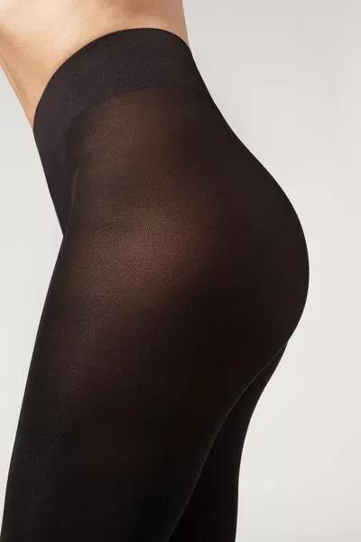 100 Denier Soft Touch Tights, Black, Black, large image number 7