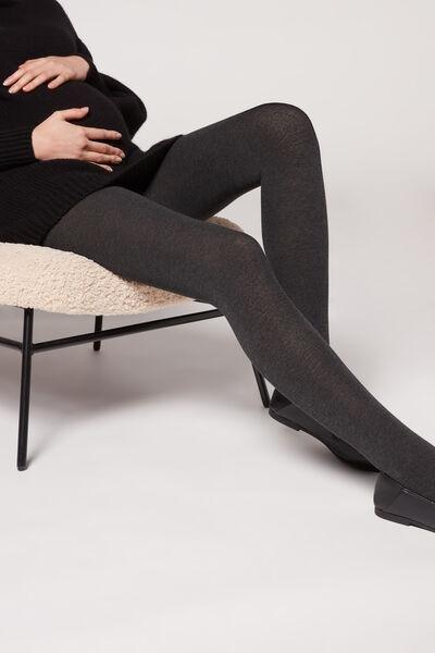 Calzedonia Grey Soft Modal And Cashmere Blend Tights