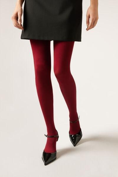 50 Denier Totally Invisible Tights, Red, Dark Red, large image number 0