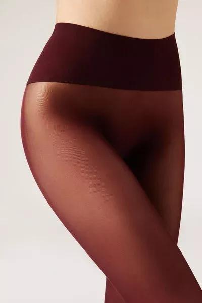 BURGUNDY RED Totally Invisible 30 Denier Tights, Grape, large image number 3