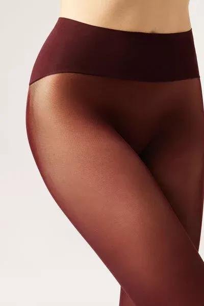 30 Denier Totally Invisible 30 Denier Tights, Burgundy, 5501_5503, large image number 3