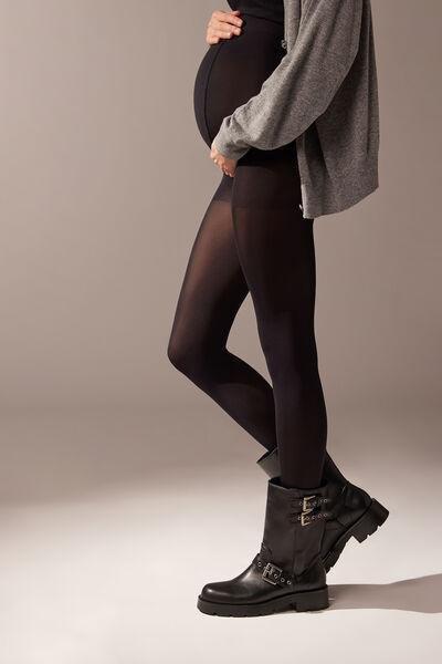 60 Denier Opaque Maternity Tights, Black, , large image number 0