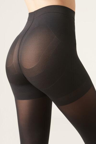 50 Denier Opaque Strong Sculpt Tights - Black, , large image number 0