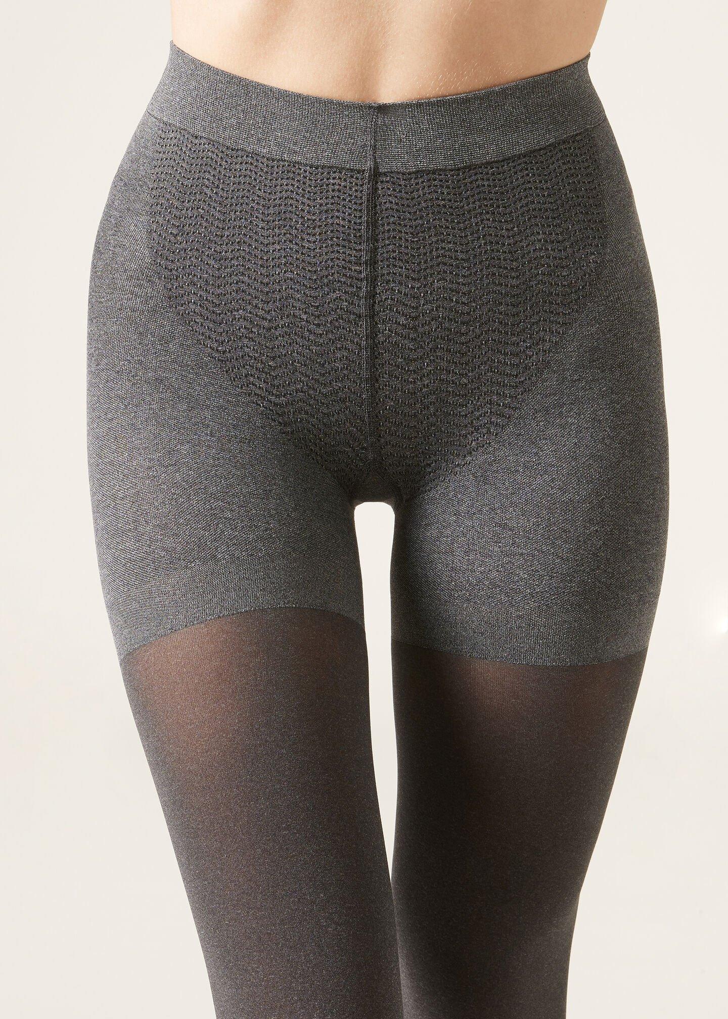 50 Denier Opaque Tights , Grey, Grey Blend, large image number 2