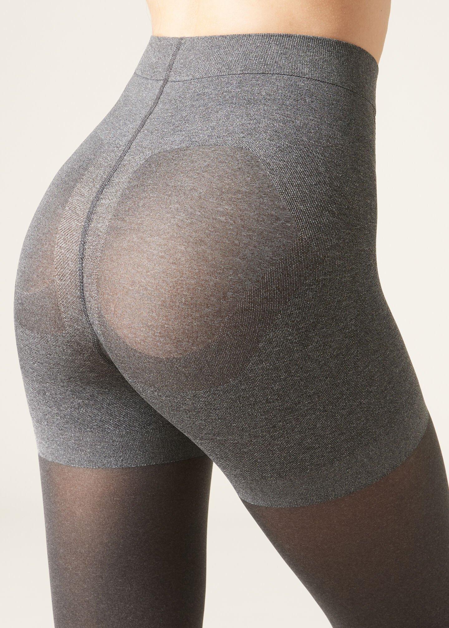 50 Denier Opaque Tights , Grey, Grey Blend, large image number 3