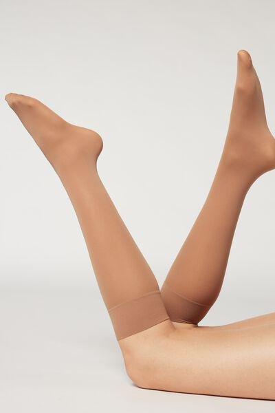 Natural Elixir 30 Denier Semi Opaque Microfibre Knee-Highs, Natural Elixir, large image number 0
