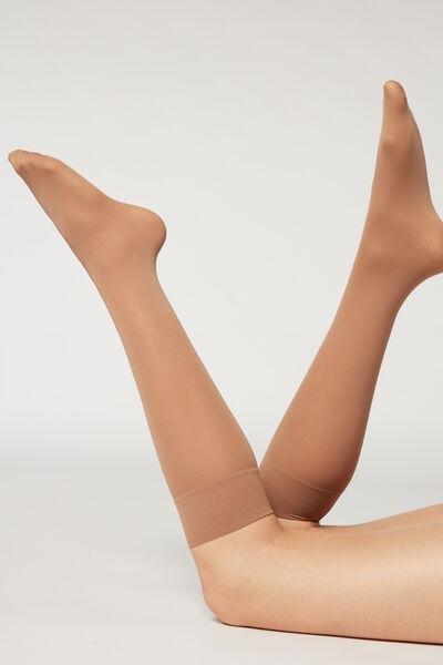 Natural Elixir 30 Denier Semi Opaque Microfibre Knee-Highs, Natural Elixir, large image number 1