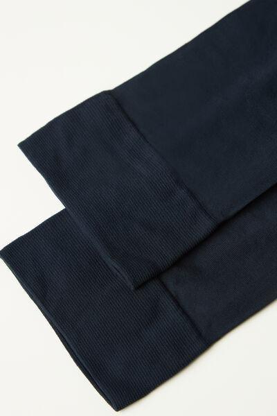 Blue 30 Denier Semi Opaque Microfibre Knee-Highs, Blue, large image number 2