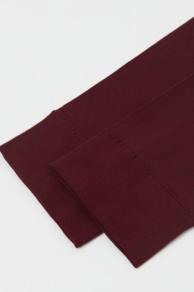 30 Denier Semi Opaque Knee-Highs Socks, Maroon, Grape, large image number 1