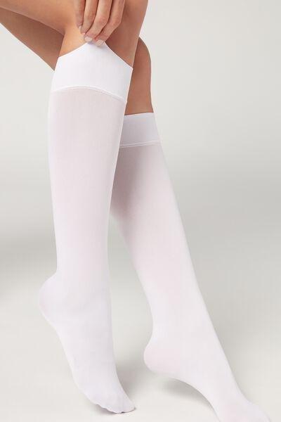 Calzedonia - White 60 Denier Microfibre Hold-Ups