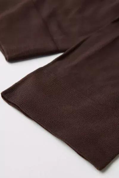 60 Denier Microfibre Hold-Ups, Brown, Dark Brown, large image number 2