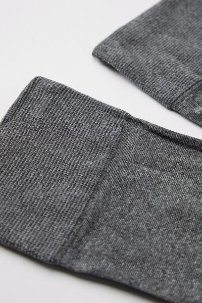 Grey Blend 60 Denier Microfibre Hold-Ups, Mid Grey Blend, large image number 2