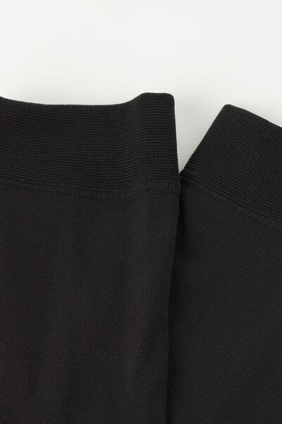 Black Thermal Ultra-Opaque Knee-High Socks, Black, large image number 2