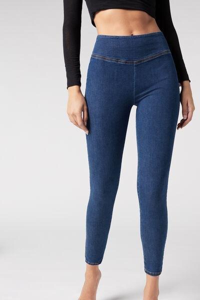 Blue Denim Stretch Jeans, Women, Blue Denim, large image number 1