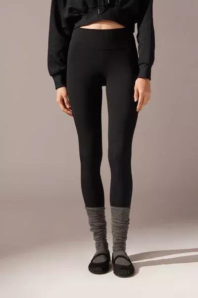 طماق قطن أسود, Black, large image number 3