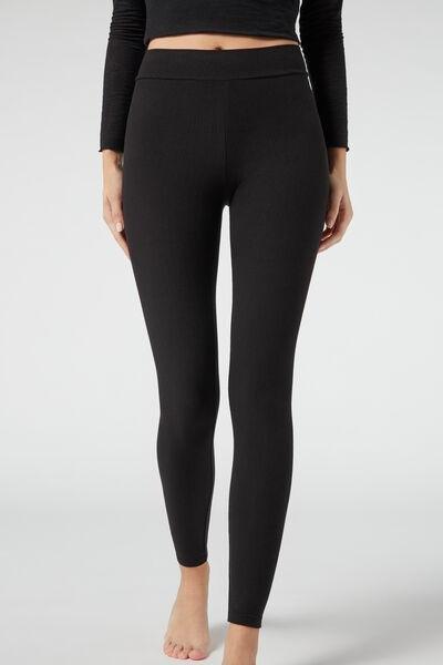 Black Cashmere Leggings, , large image number 1