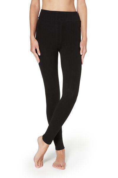 Black Cashmere Leggings, , large image number 4