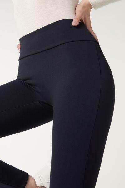 Blue Total Shaper Leggings, , large image number 4