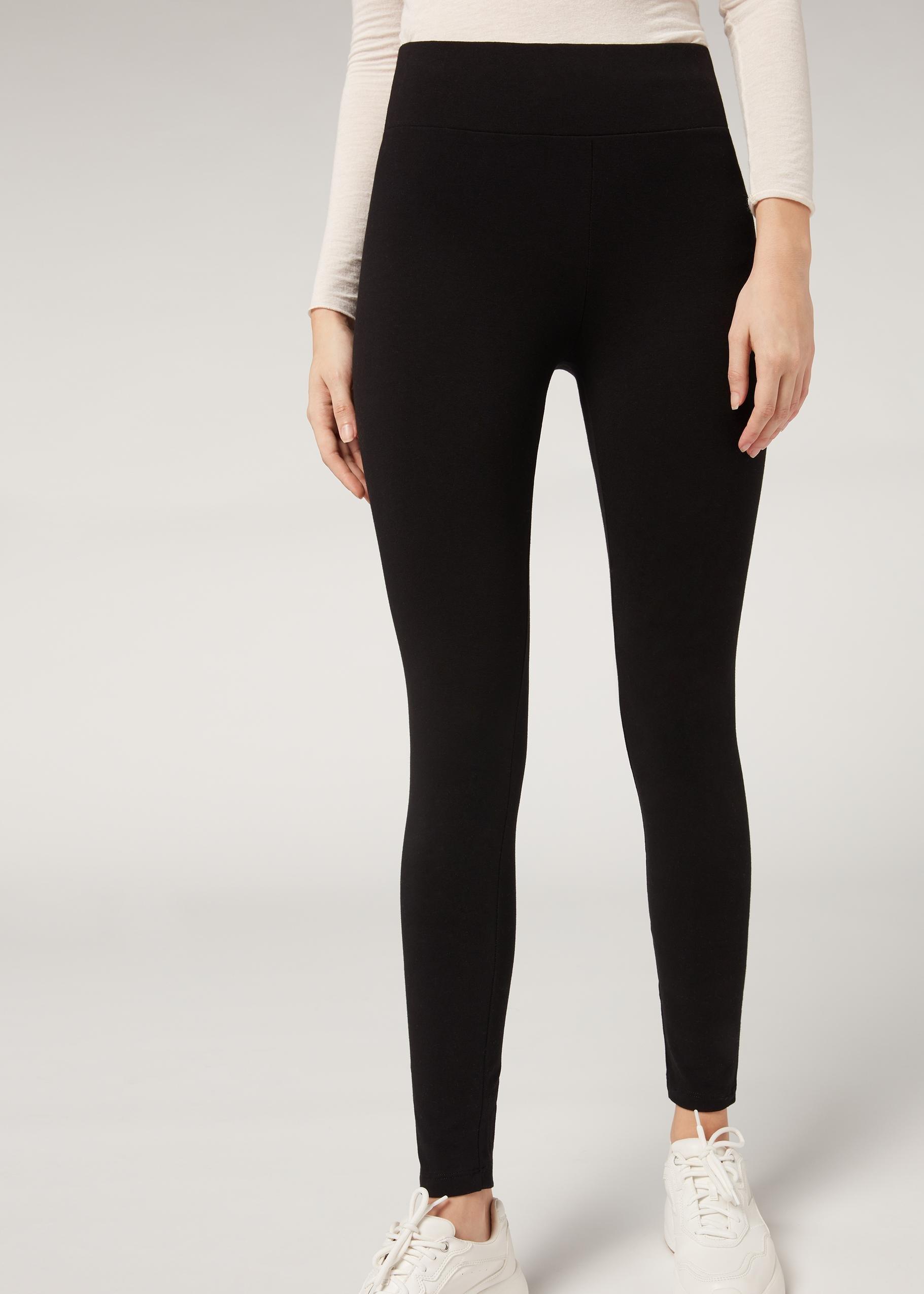 Black Thermal Leggings, , large image number 0