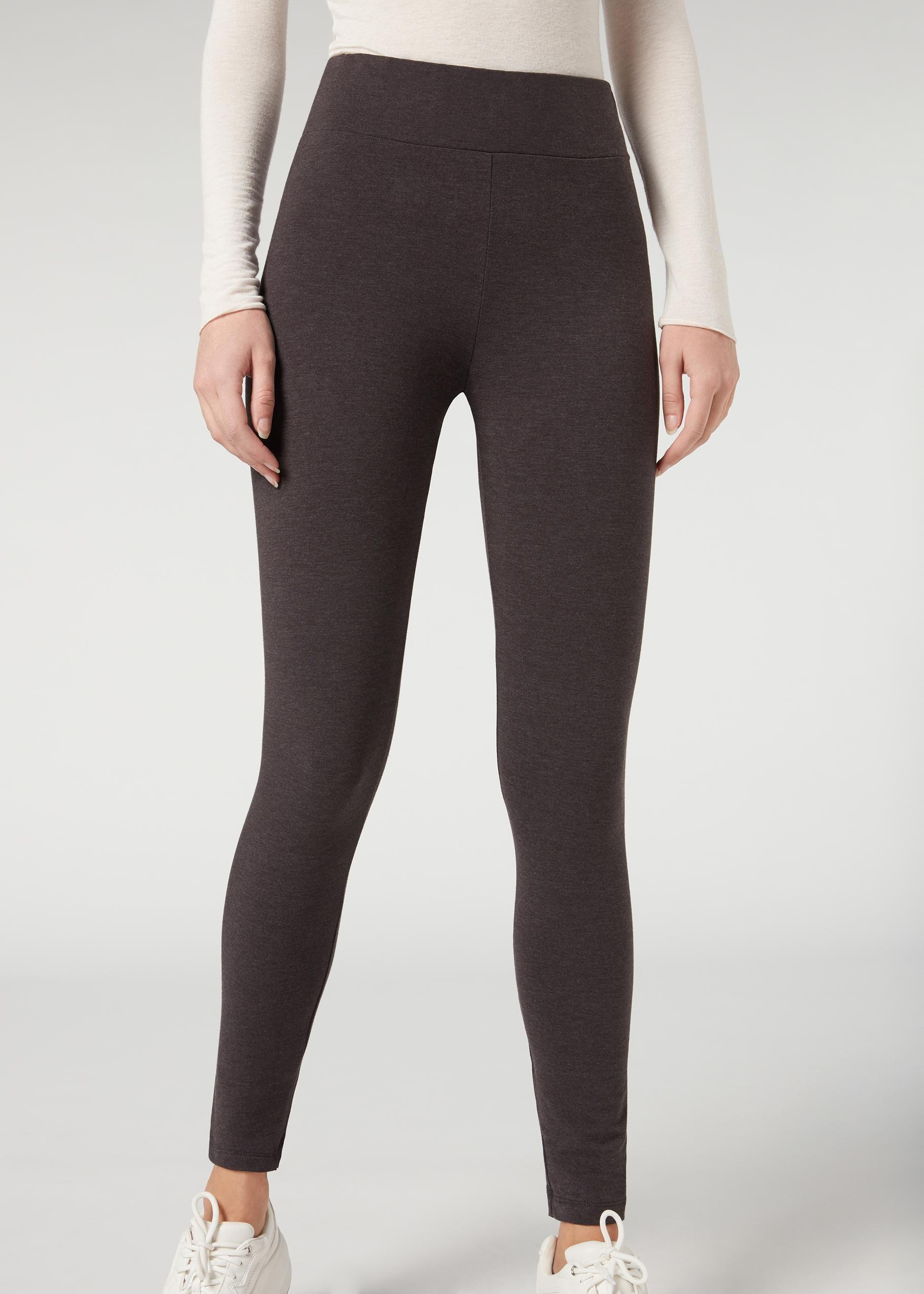 Grey Thermal Leggings, , large image number 0