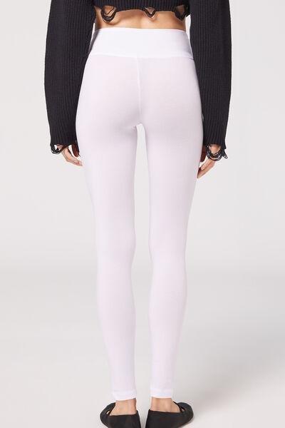 White Supima Leggings, , large image number 2