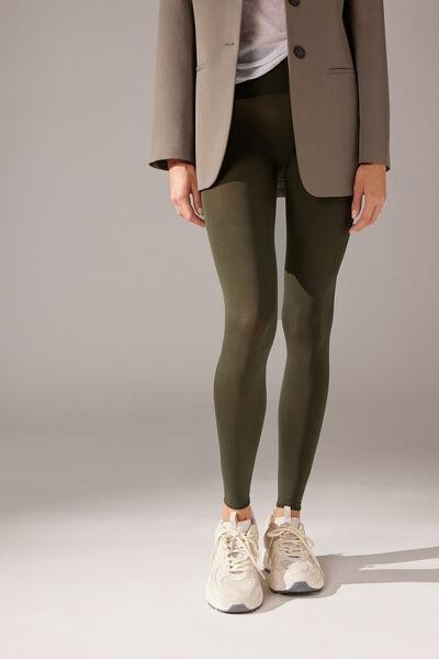 Green 50 Denier Totally Invisible Leggings, , medium
