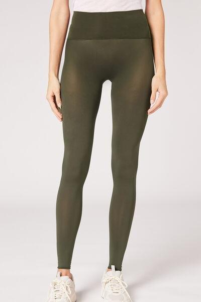 Green 50 Denier Totally Invisible Leggings, , large image number 1