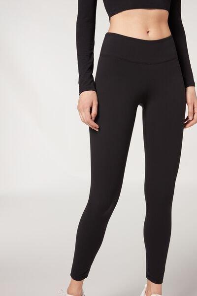 Black Ultra Lightweight Leggings, Black, medium