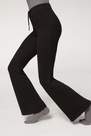 Calzedonia - BLACK Comfort Flare Leggings with Cashmere