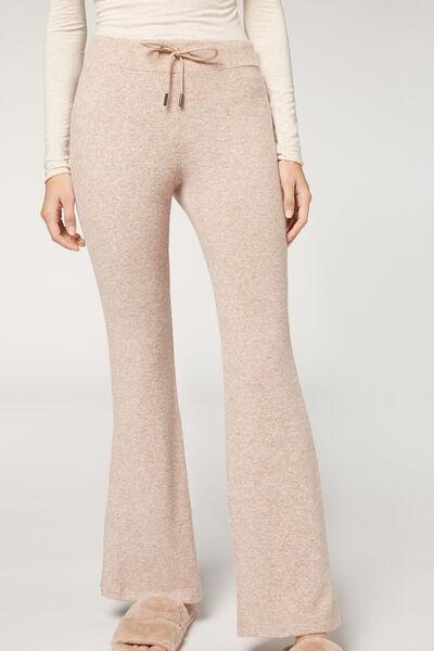 Cream Blend Comfort Flare Cashmere Leggings, , large image number 1