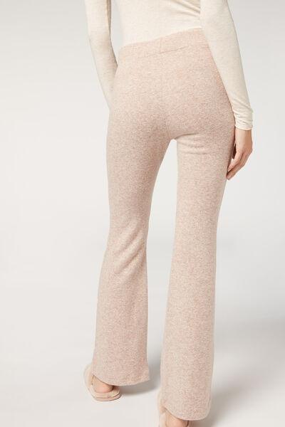 Cream Blend Comfort Flare Cashmere Leggings, , large image number 2