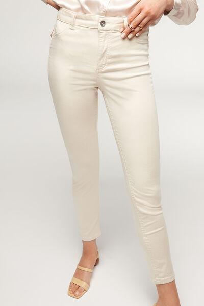 Beige Eco Denim Light Push Up Jeans, 5501_5014, large image number 0