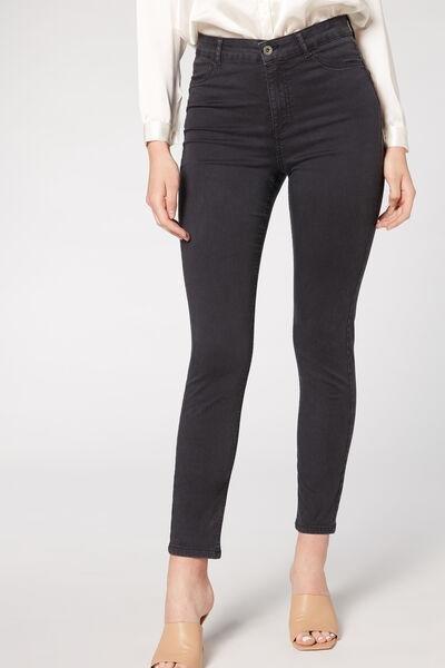 WASHED BLACK Eco Light Denim Push Up Jeans, , large image number 0