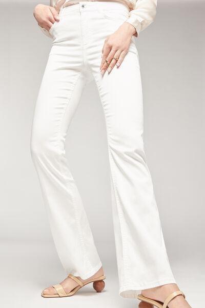 Calzedonia - White Eco Light Denim Flared Jeans