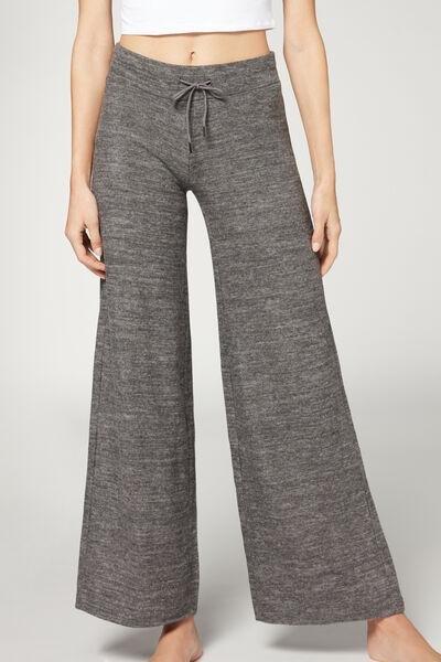 Calzedonia Grey Cashmere Palazzo Leggings