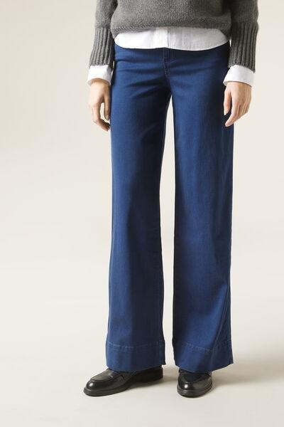 Blue Denim Eco Palazzo Jeans, , large image number 0
