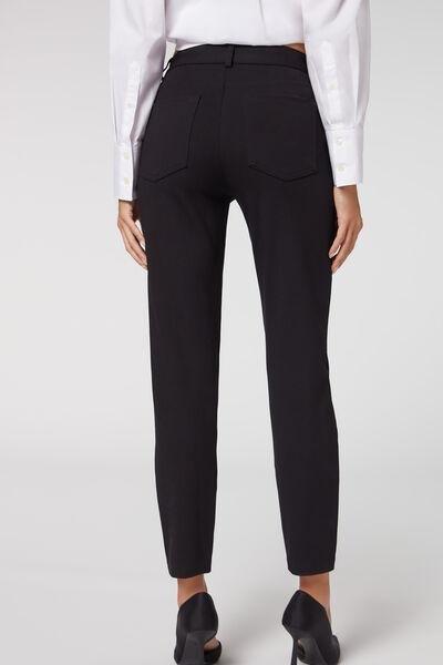 Black Milano Knit Leggings, , large image number 2