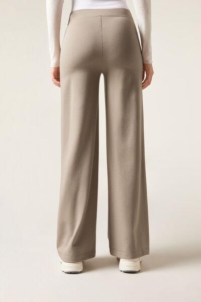 Grey Milano Knit Palazzo Leggings, , large image number 2