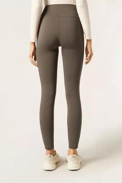 Grey Ultra-Thermal Leggings, 5501_112F, large image number 2