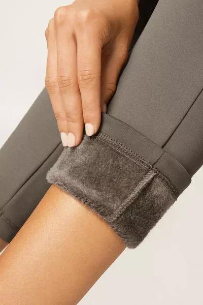 Grey Ultra-Thermal Leggings, 5501_112F, large image number 4