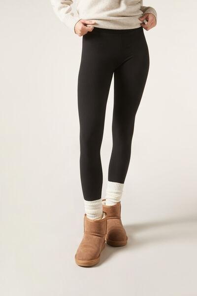 Black Cashmere Leggings, , medium