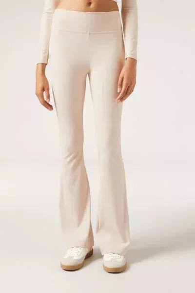 NATURALE First Class Soft Touch Flared Trousers, 5501_113F, medium