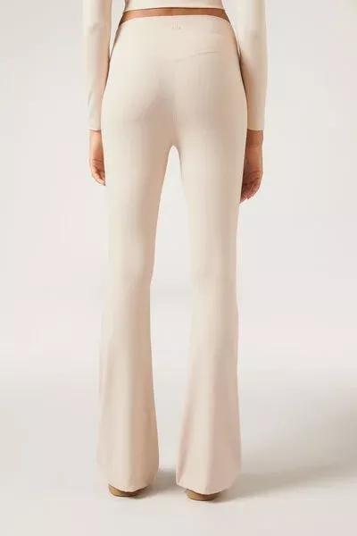 NATURALE First Class Soft Touch Flared Trousers, 5501_113F, medium