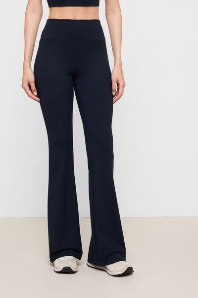 Navy First Class Soft Touch Flared Pants, 5501_205F, medium